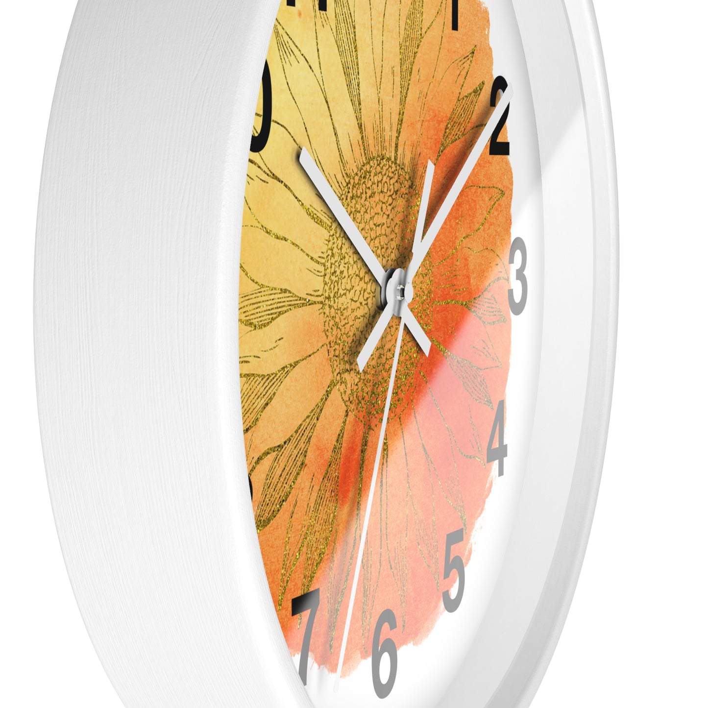 Sunflower Wall Clock, Rustic Home Decor, Floral Clock, Boho Wall Art, Gift for Garden Lovers, Housewarming Gift