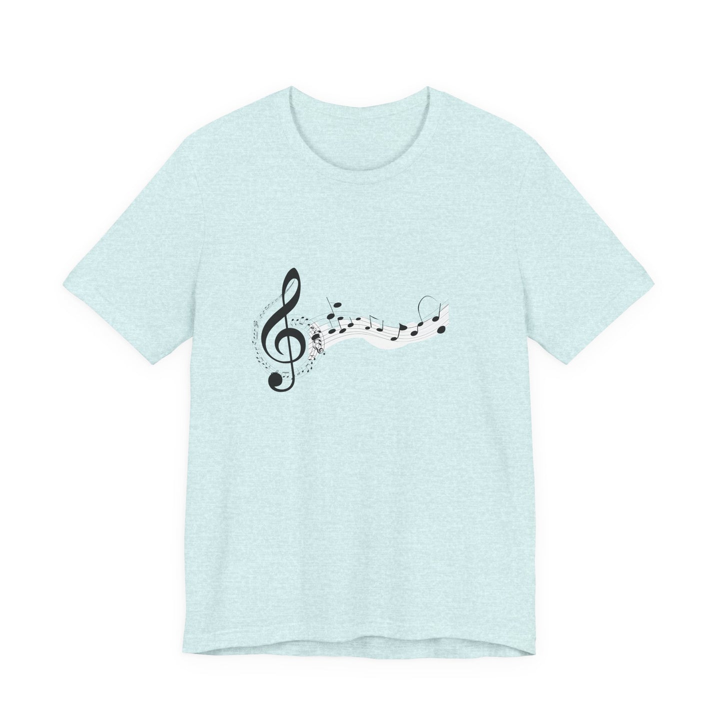 Musical Notes Short Sleeve Tee for Music Lovers