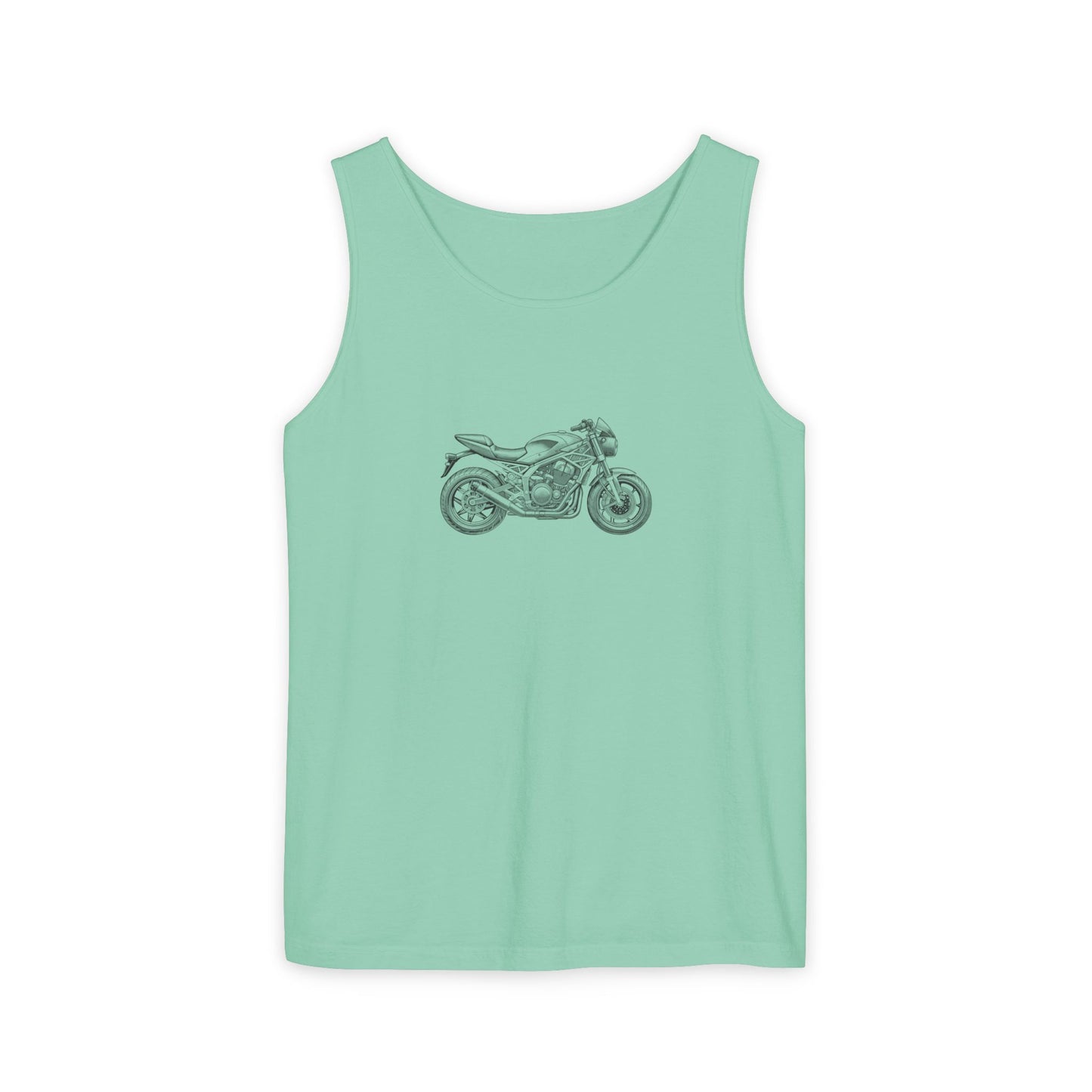 Motorcycle Lover's Unisex Garment-Dyed Tank Top, Biker Apparel, Casual Summer Shirt, Gift for Him or Her, Adorable Motorcycle Graphic, [...]