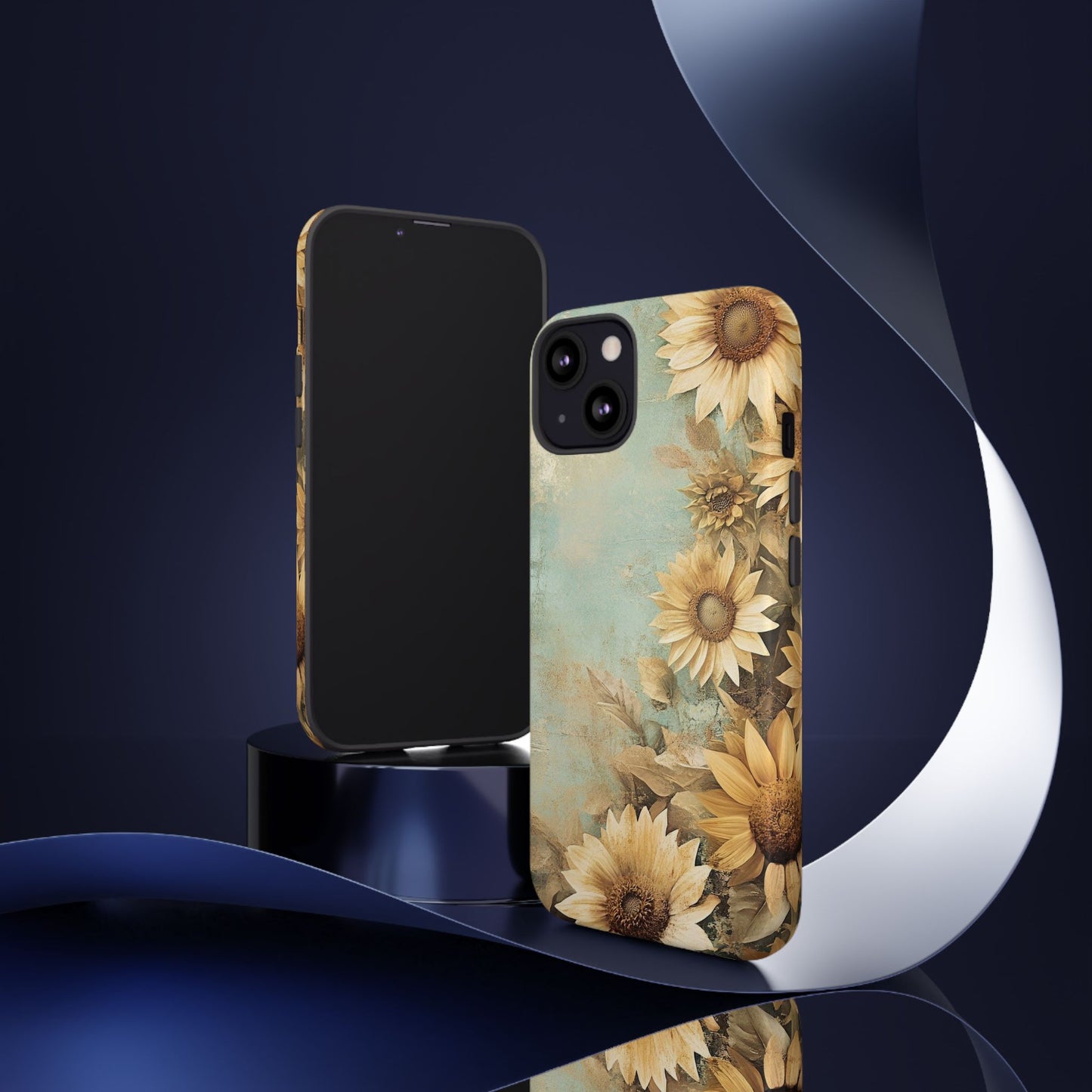 Sunflower Phone Case, Tough Shell Floral Cover, Nature Inspired Gift, Durable Protective Case, Perfect for Spring and Summer