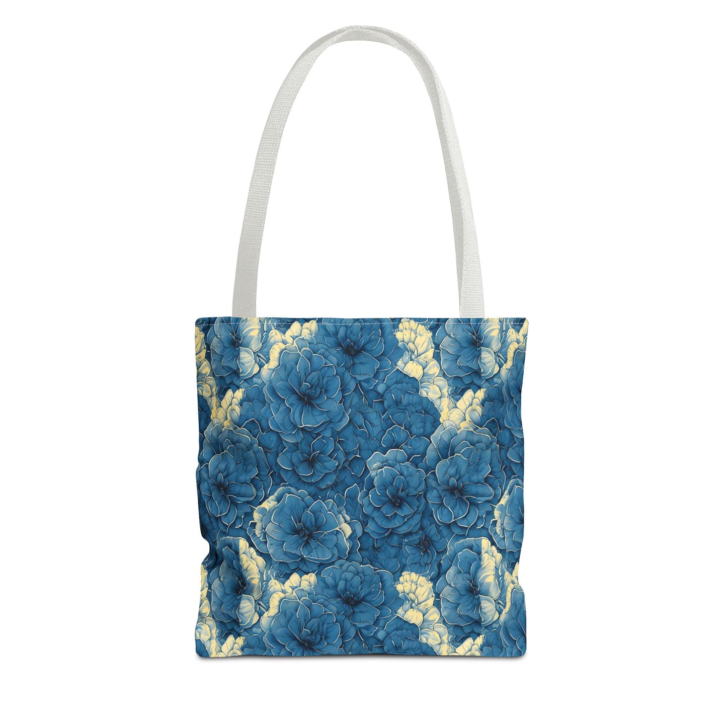 Floral Blue Peony Tote