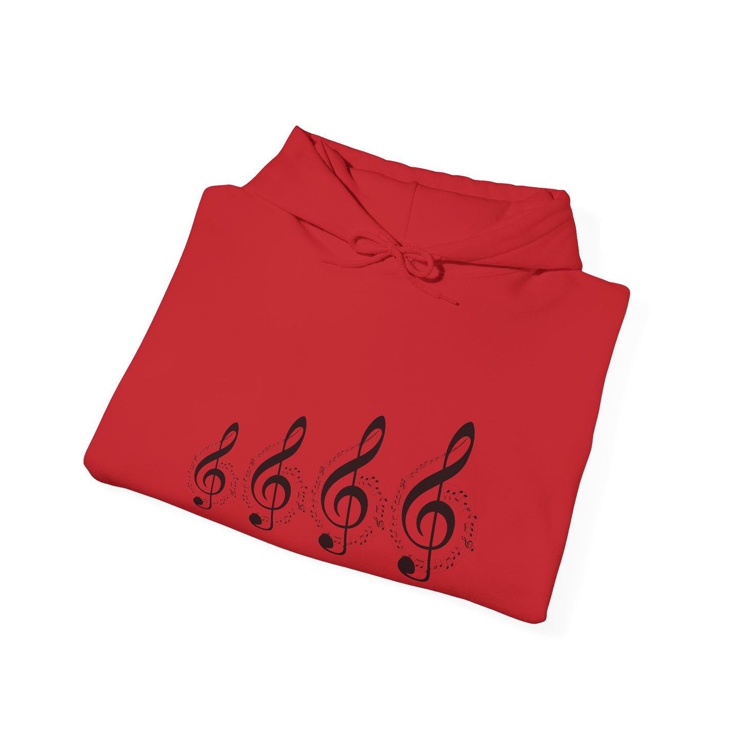 Treble Clef Hoodie – Minimal Music Note Graphic Sweatshirt for Musicians