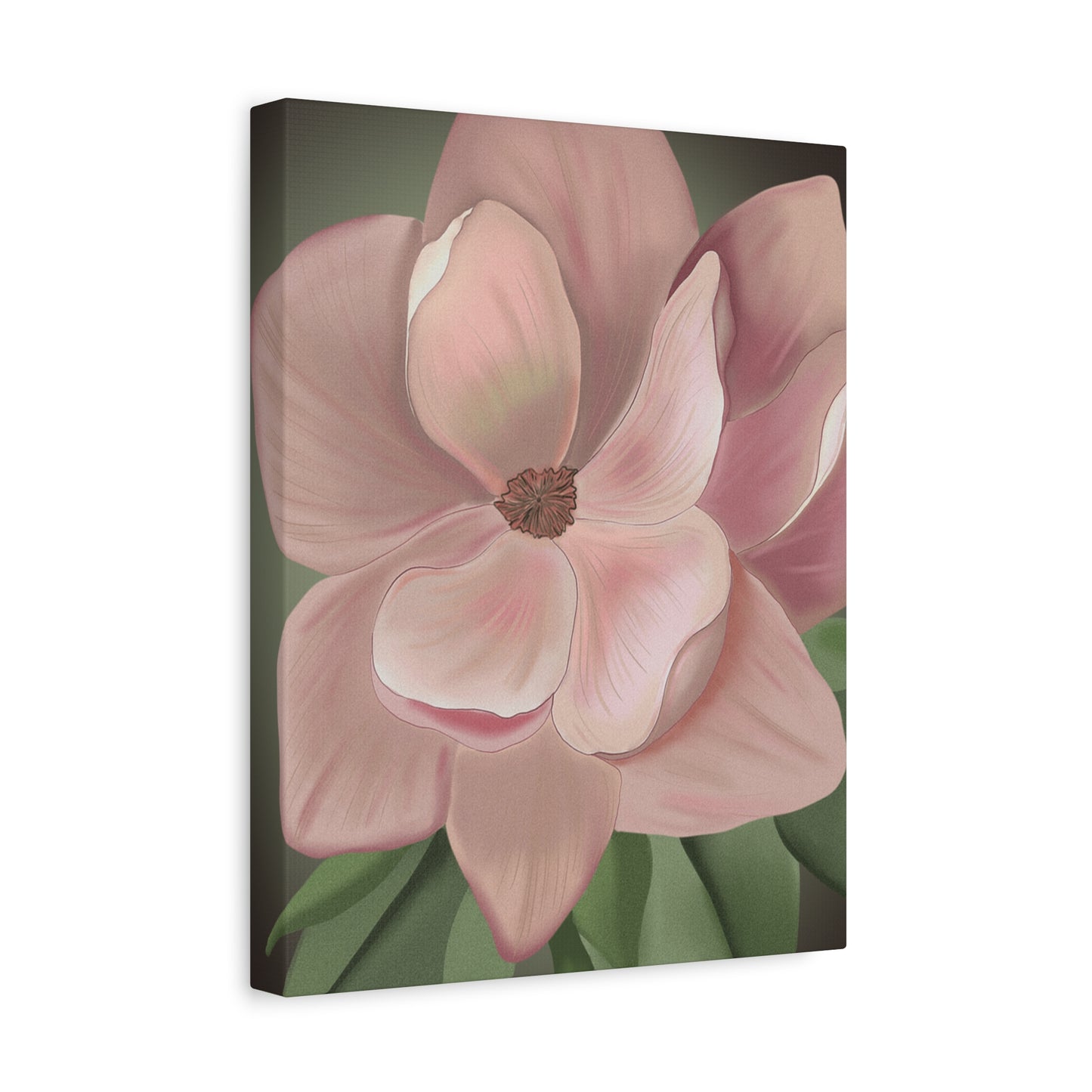 Matte Canvas, Stretched, 1.25" Pink Flowers