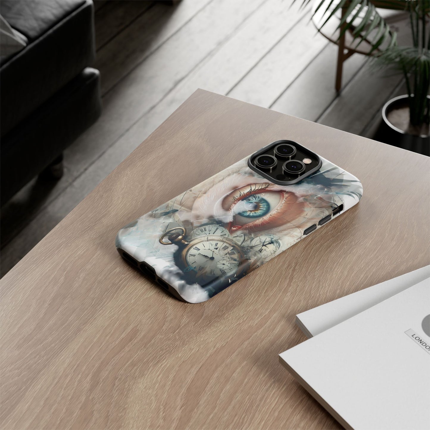Artistic Eye Phone Case, Unique Smartphone Cover, Whimsical Gift for Art Lovers, Trendy Tech Accessory, Birthday Present, Holiday Gift