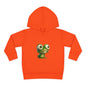Whimsical Toddler Frog Pullover Hoodie, Cute Kids Fleece Sweater, Playful Toddler Clothing, Children's Gift, Animal Lover Apparel