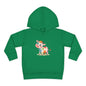 Cute Cow Toddler Pullover Fleece Hoodie, Kids' Hoodie, Animal Hoodie, Cozy Kids Apparel, Fun Gifts for Toddlers, Birthday Gift