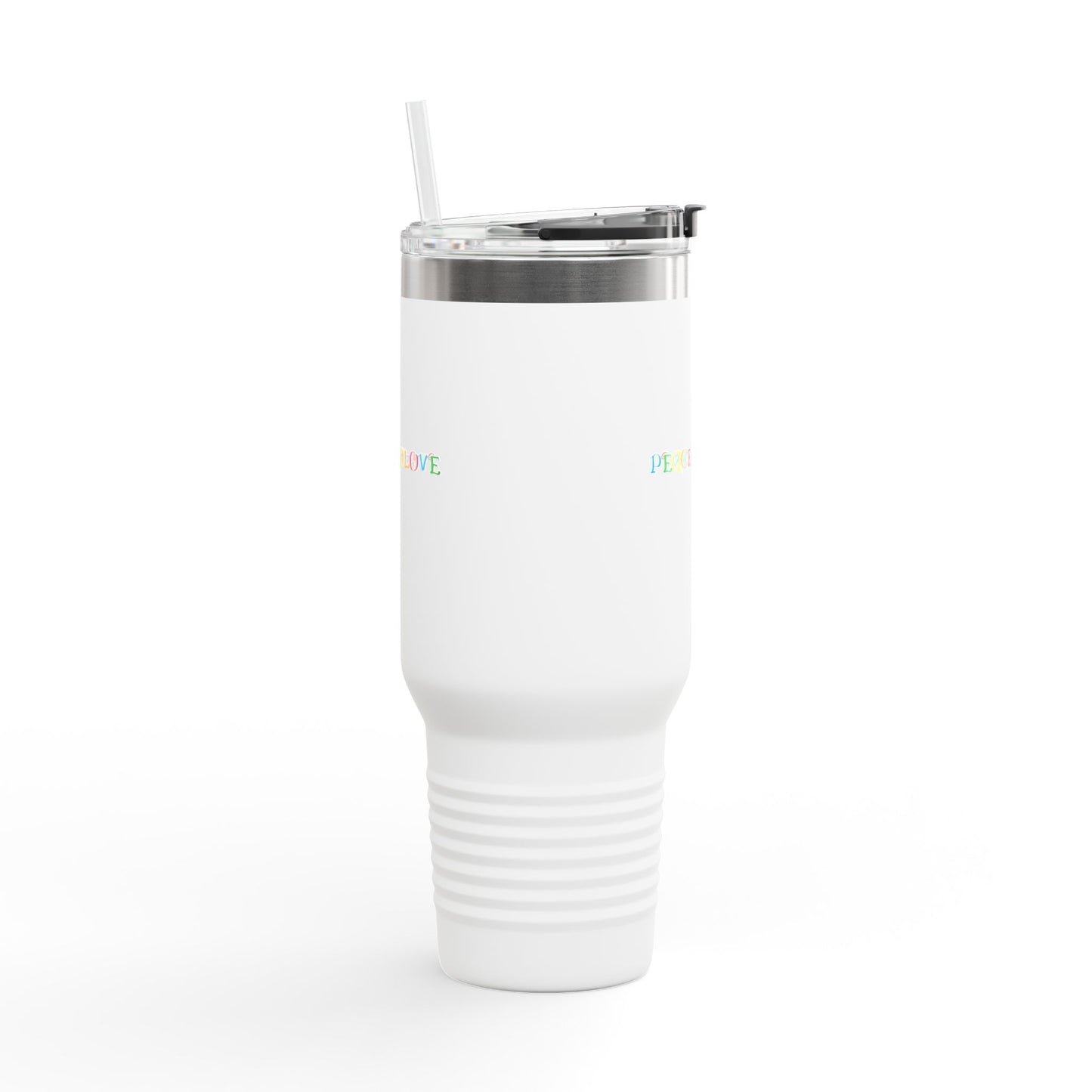 Rainbow Love Insulated Travel Mug, 40oz | Perfect Gift for Coffee Lovers | Eco-Friendly Drinkware | Travel Companion | Summer Vacation