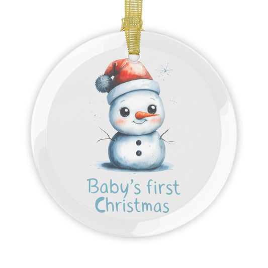 Glass Ornaments Baby's First Christmas