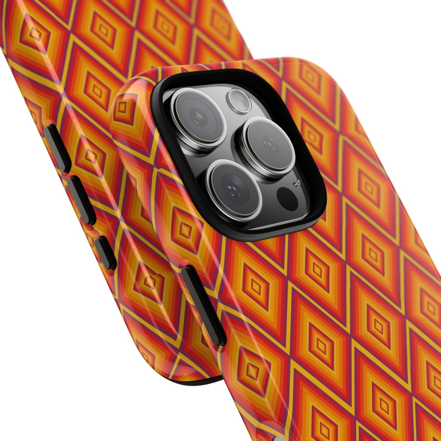 Geometric Phone Case, Tough Cases for Protection, Stylish Smartphone Cover, Vibrant Patterned Phone Accessory, Unique Gift Idea, [...]