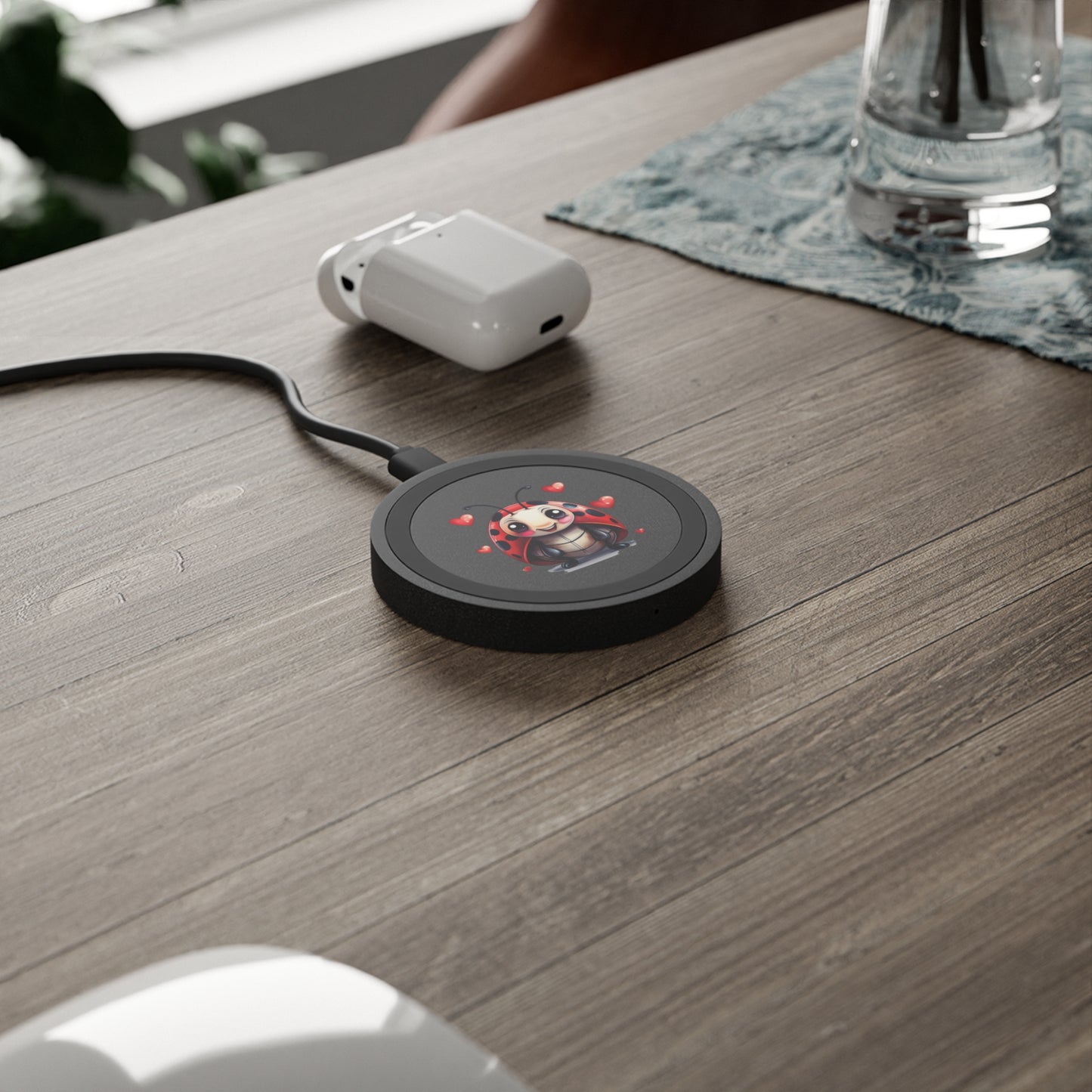 Wireless Charging Pad — Cute Ladybug Design, 5W Qi Fast Charger
