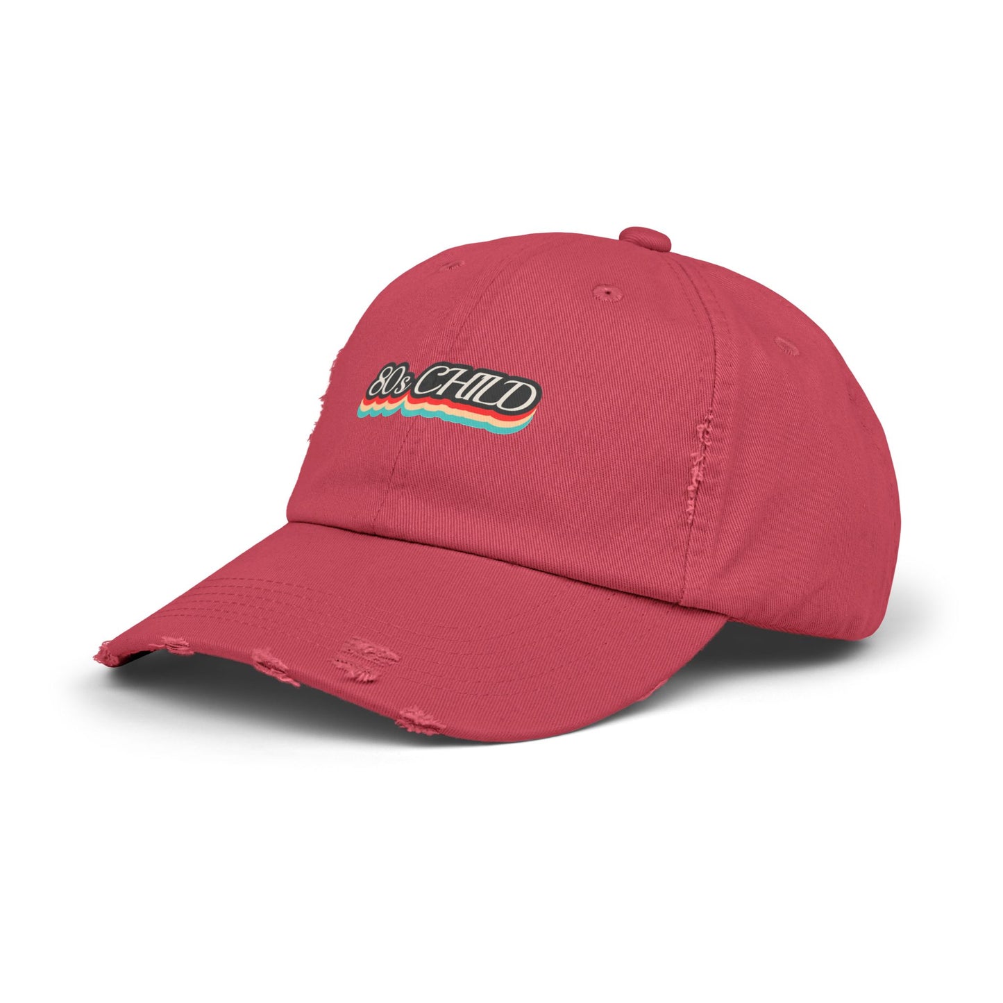 Unisex Distressed Cap- 80s child