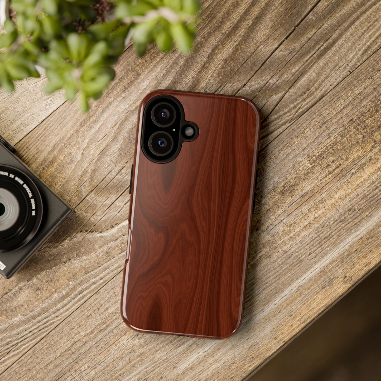 Wood Grain Phone Case, Stylish Tough Cases, Nature-Inspired Protective Cover, Unique Gifts for Him and Her, Eco-Friendly Tech Accessory