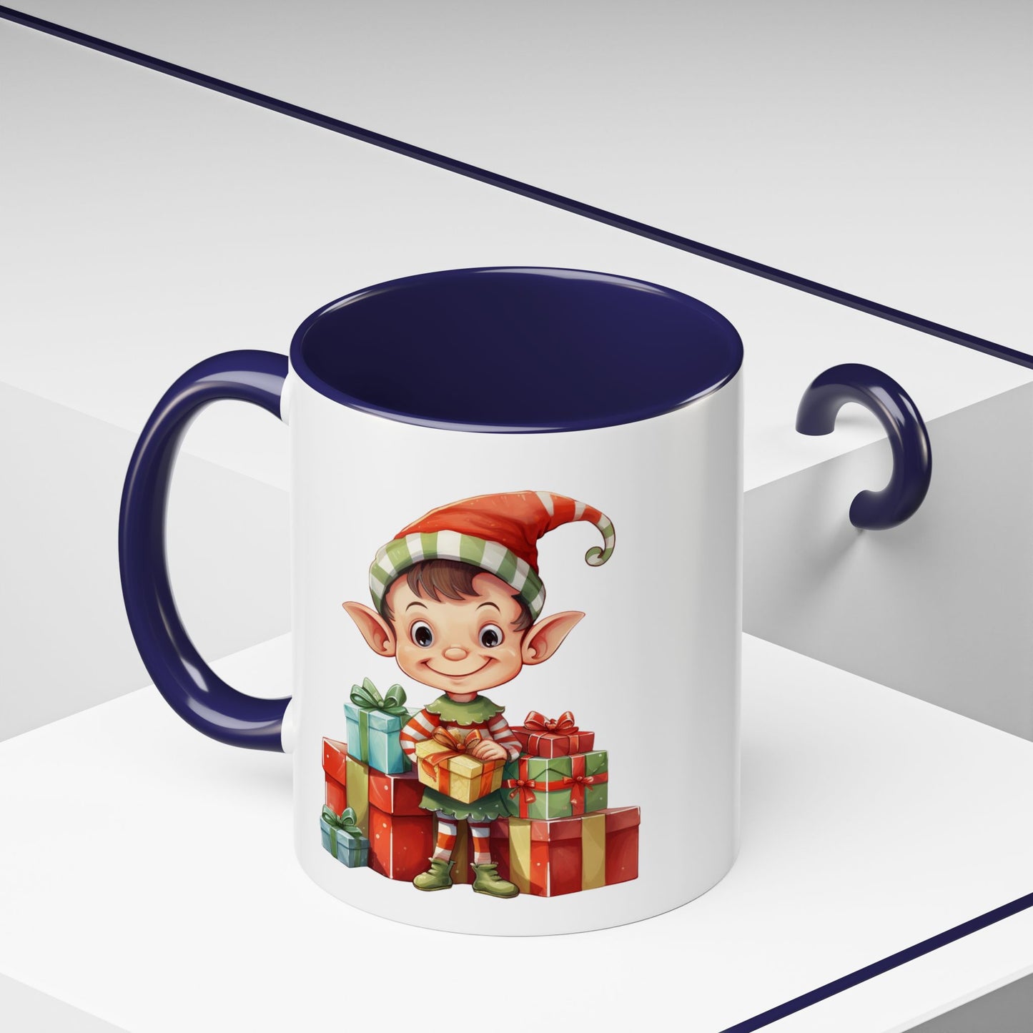 Holiday Elf Coffee Mug - Festive Gift Mug, Christmas Decor, Cute Elf Mug, Coffee Lover Gift, Winter Holiday Drinkware