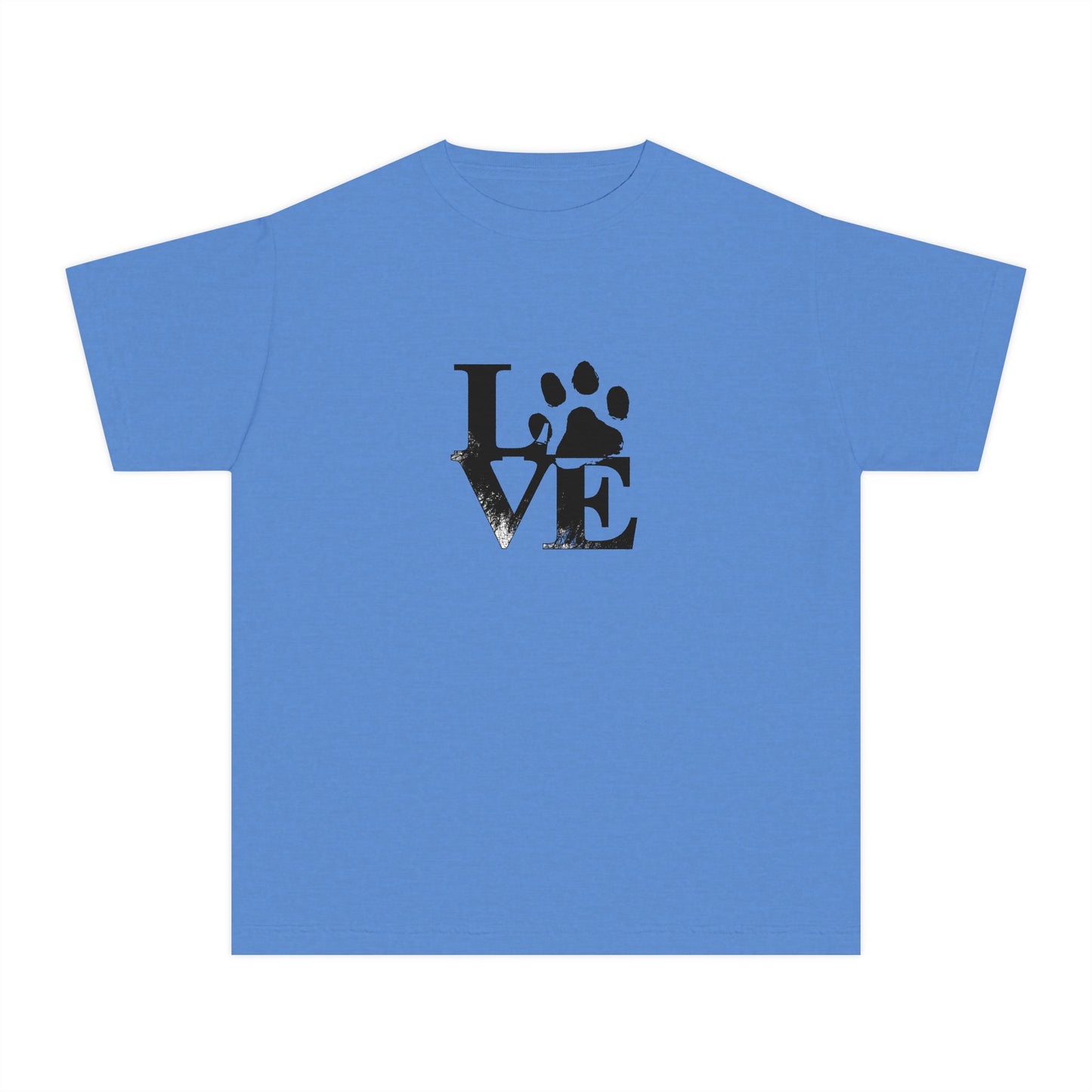 Youth Love Paw Tee - Perfect for Pet Lovers, Gifts for Kids, Animal Lovers, Birthday or Holiday Gift, Cute Casual Wear