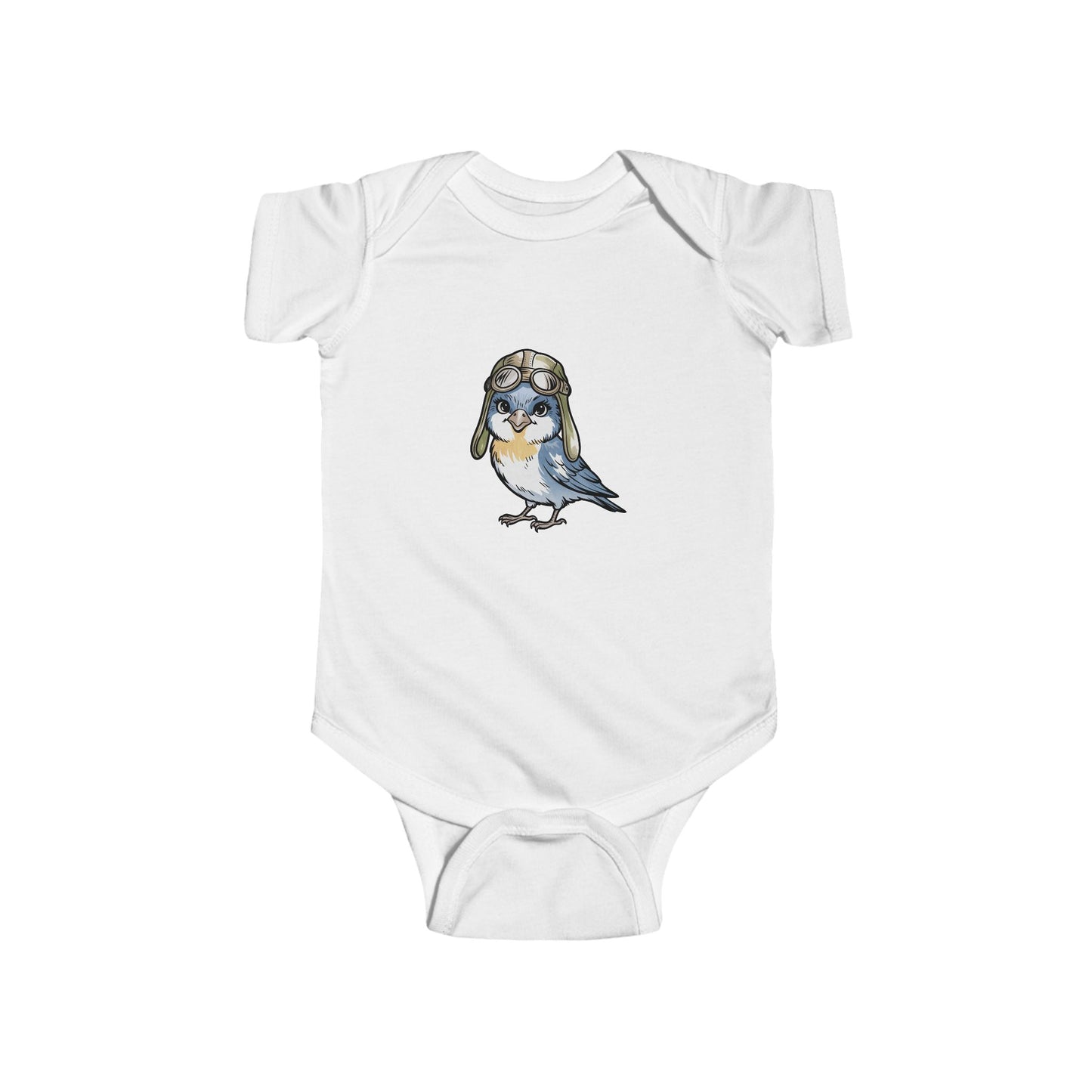 Cute Bird Illustration Infant Bodysuit, Baby Outfit, Newborn Gift, Toddler Apparel, Baby Shower Present, Cute Animal Onesie