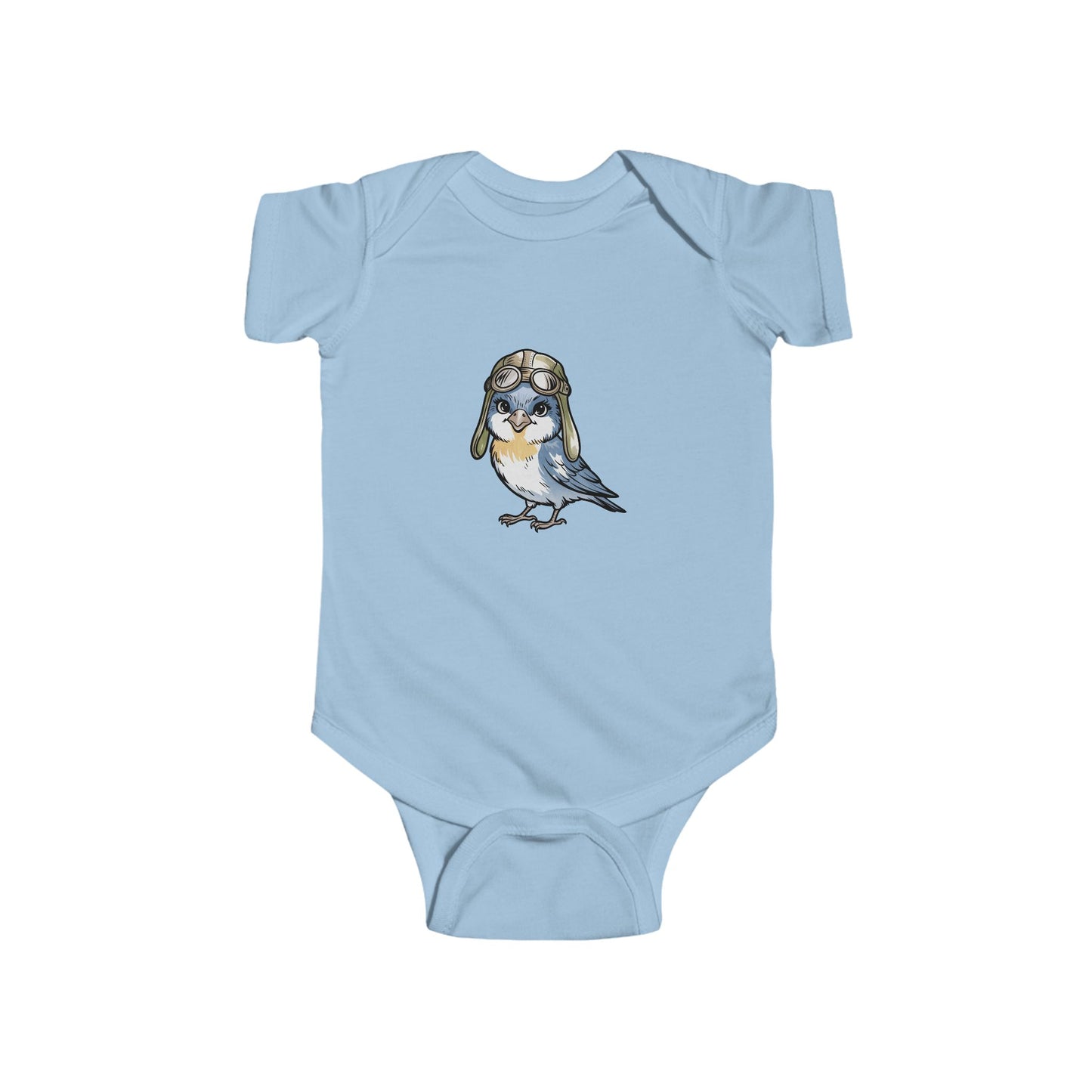 Cute Bird Illustration Infant Bodysuit, Baby Outfit, Newborn Gift, Toddler Apparel, Baby Shower Present, Cute Animal Onesie