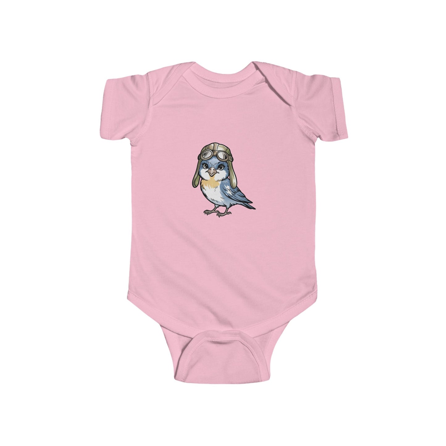 Cute Bird Illustration Infant Bodysuit, Baby Outfit, Newborn Gift, Toddler Apparel, Baby Shower Present, Cute Animal Onesie