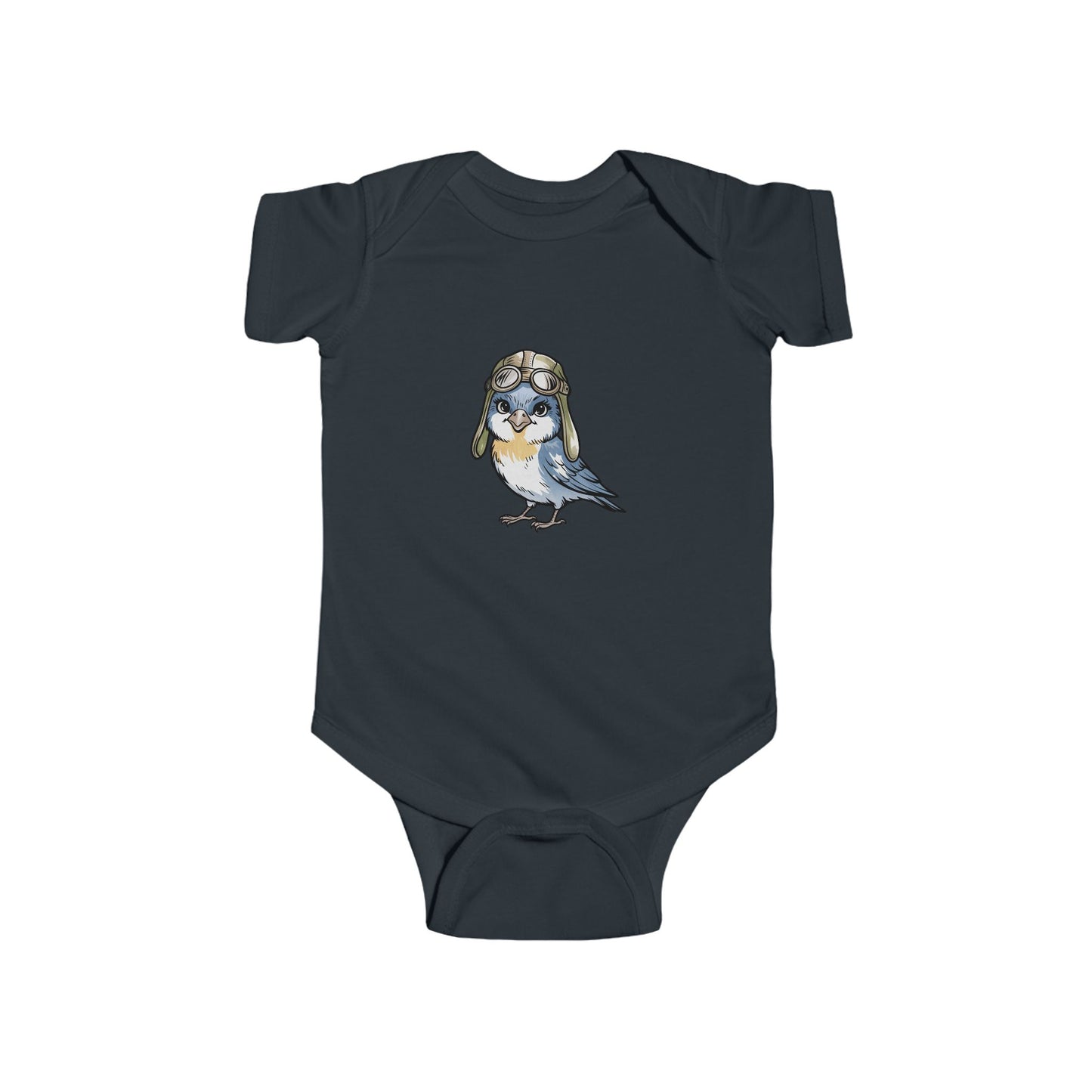 Cute Bird Illustration Infant Bodysuit, Baby Outfit, Newborn Gift, Toddler Apparel, Baby Shower Present, Cute Animal Onesie
