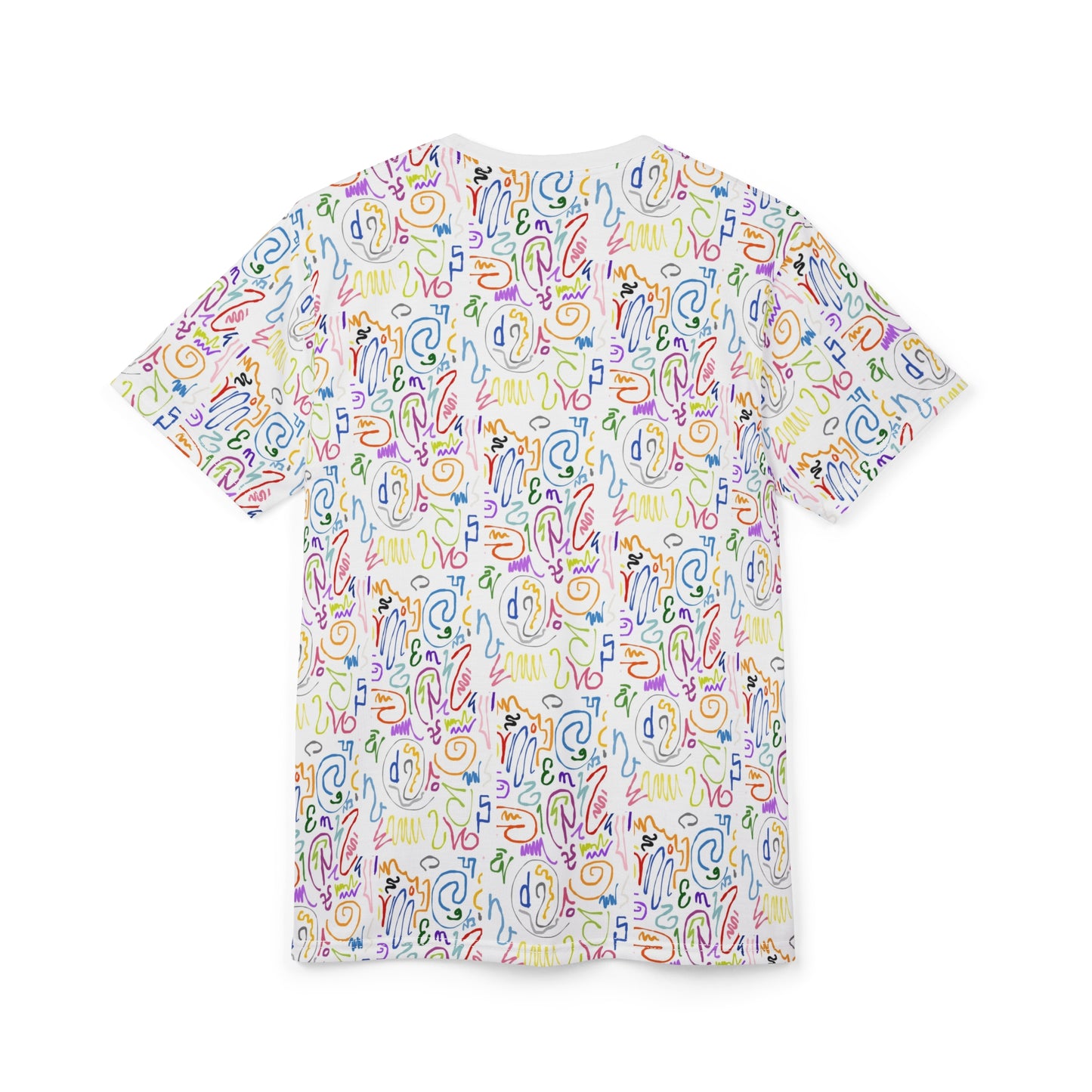 Colorful Artistic Unisex Tee, Fun Graphic T-Shirt, Casual Wear, Gift for Art Lovers, Summer Style