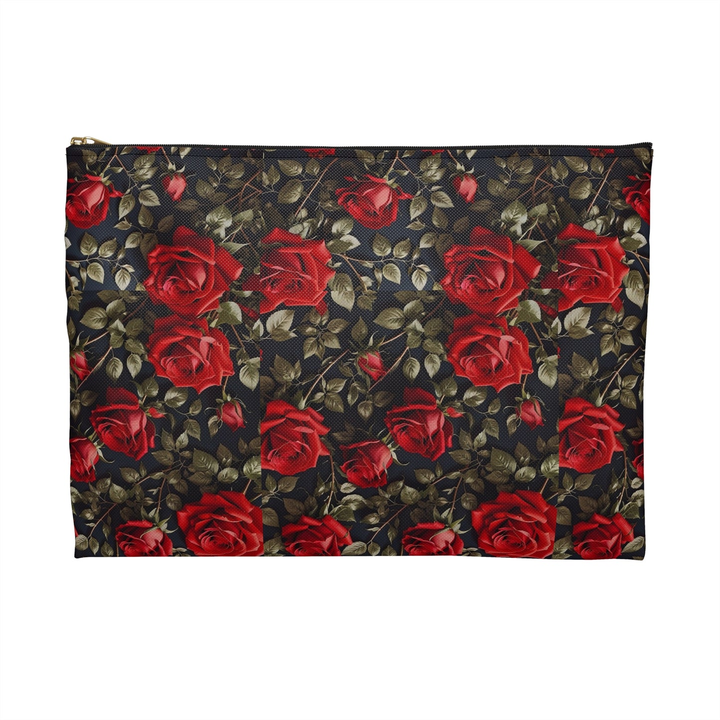 Elegant Floral Accessory Pouch | Perfect for Makeup, Travel, or Gifts | Rose Pattern Pouch for Women