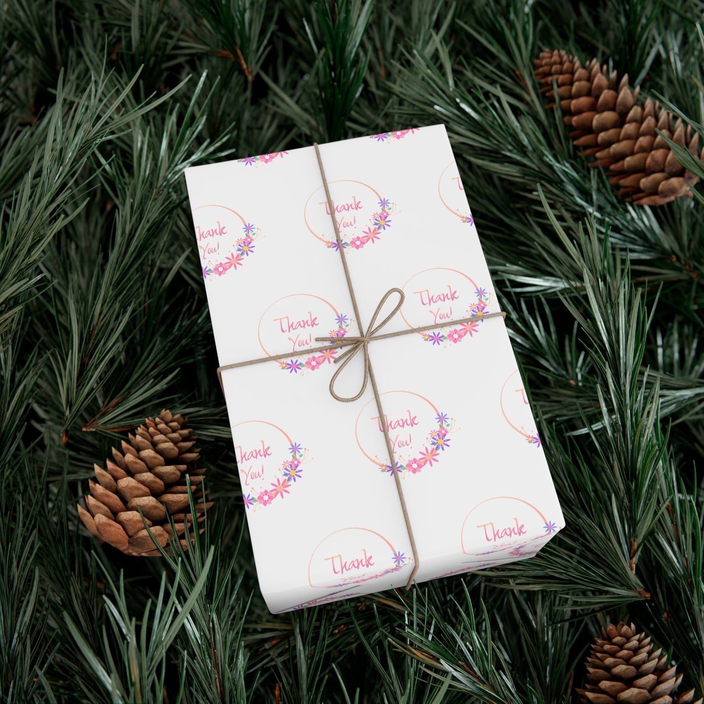 Charming Gift Wrap Papers for Any Occasion | Floral Print, Thank You Design, Holiday Wrapping, Birthday Gifts, Eco-Friendly Paper