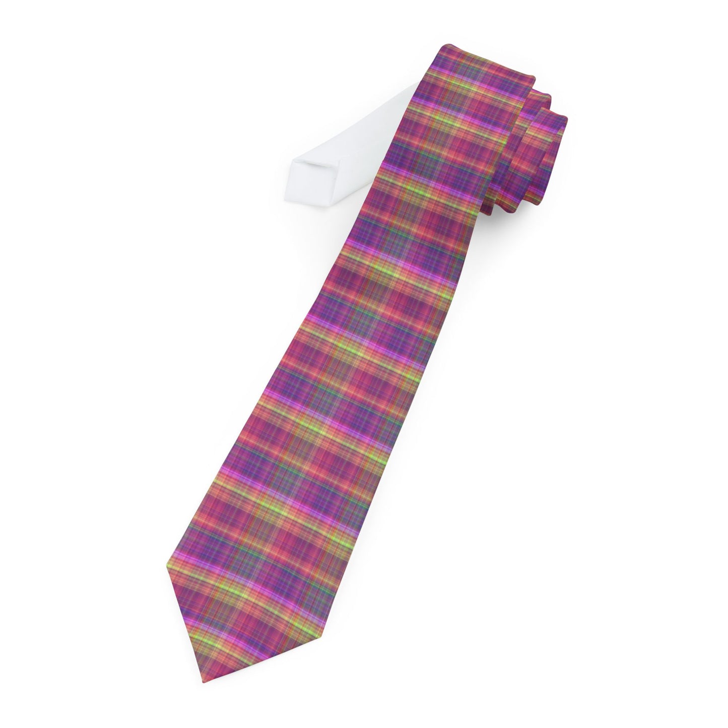 Vibrant Plaid Necktie for Stylish Occasions