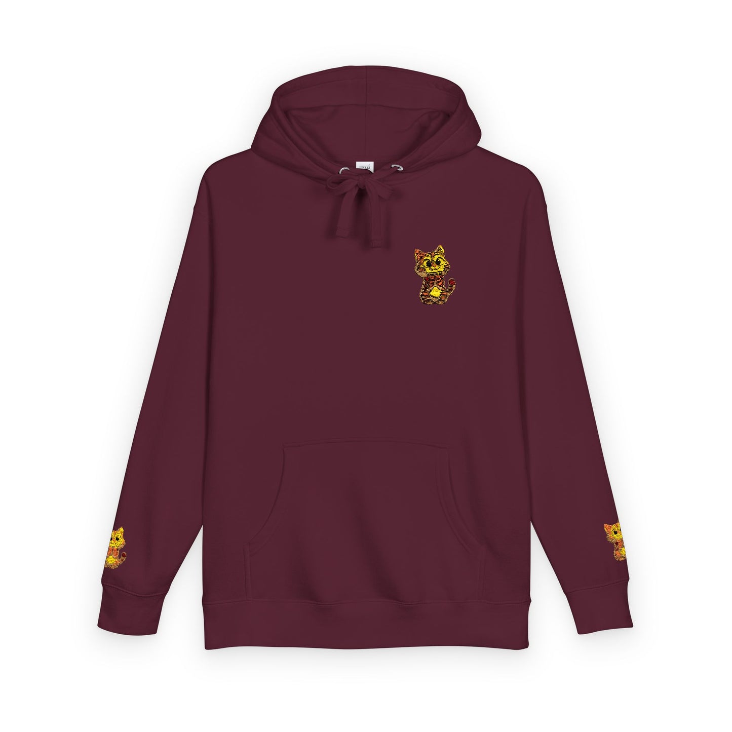 Cozy Fleece Hoodie with Cute Animal Design, Unisex Sweatshirt for Casual Outings, Gifts for Animal Lovers, Perfect for Fall and Winter