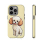 Cute Dog Phone Case, Pet Lover Gift, Custom Phone Cover, Cartoon Dog Case, Durable Phone Accessory