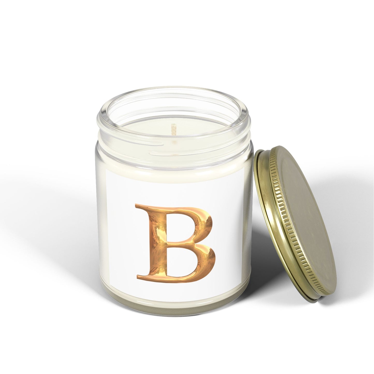 Scented Candle: Personalized Luxury Candle Gift Letter B