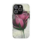 Rose Phone Case – Tough Cases, Floral Phone Cover, Gift for Her, Minimalist Design, Nature Lover's Accessory, Birthday Gift Idea