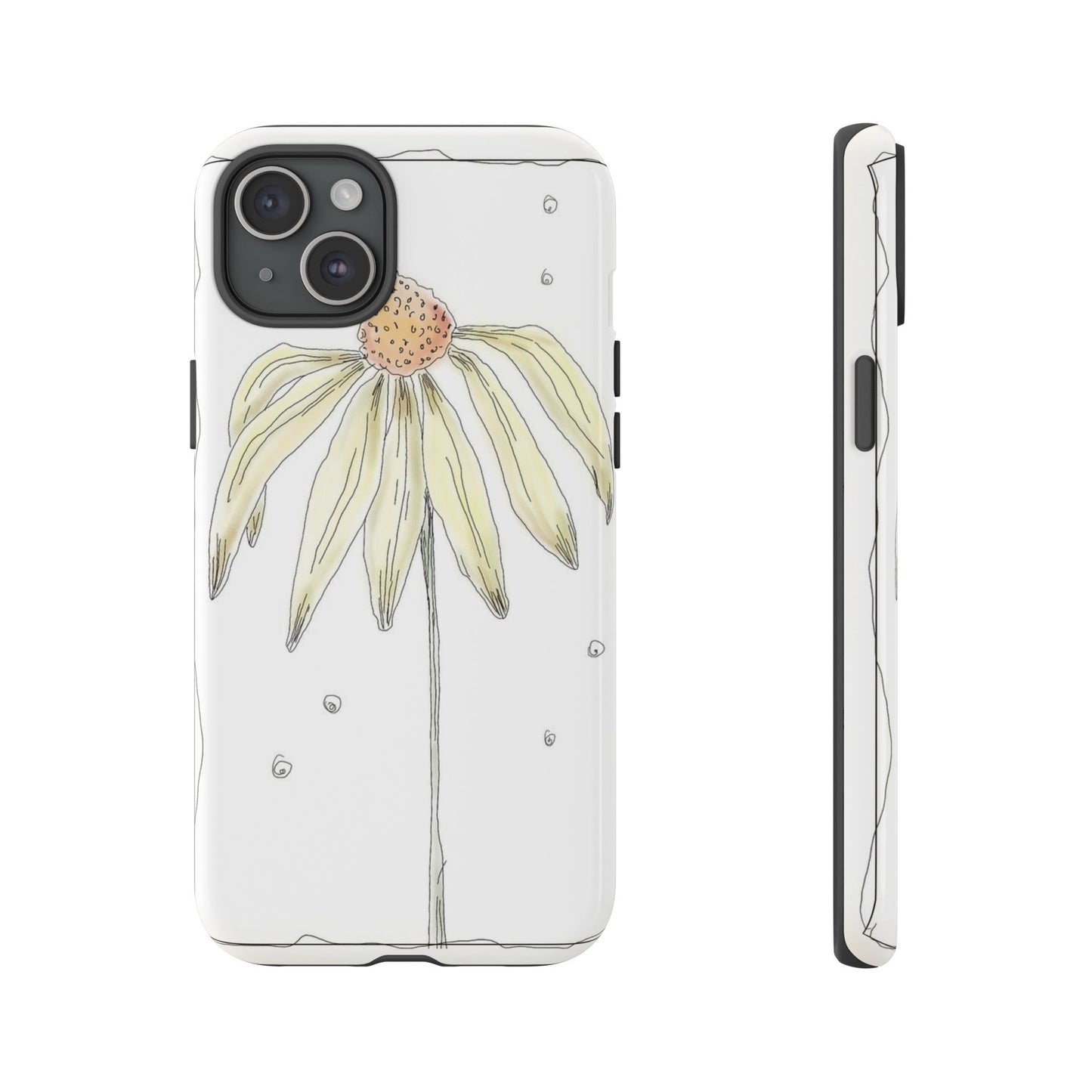 Flower Phone Case with Delicate Design, Tough Phone Cover, Nature Lover Gift, Floral Tech Accessory, Stylish Phone Protection