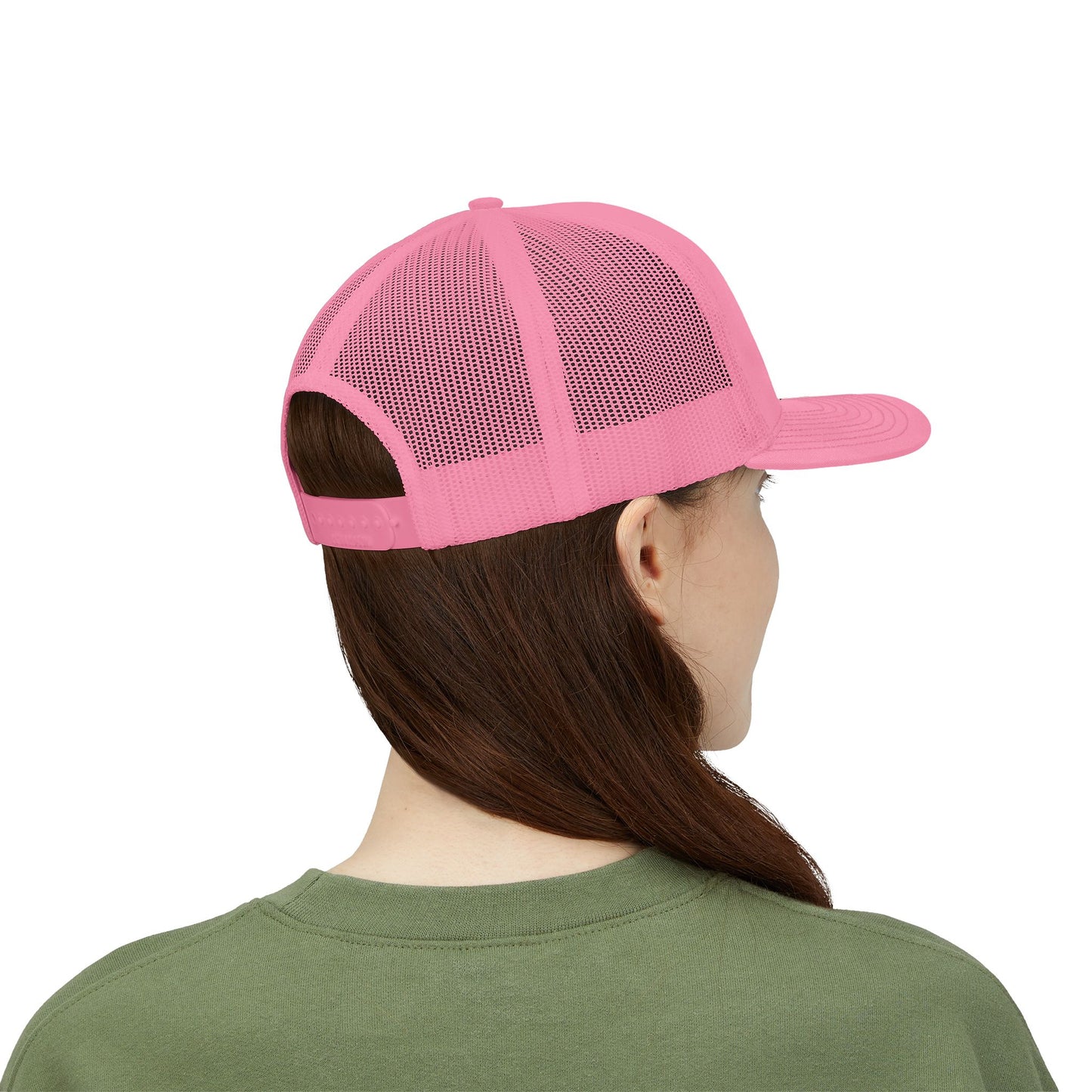 Don’t Look Back Snapback Trucker Cap — Retro Rainbow Embroidered Hat