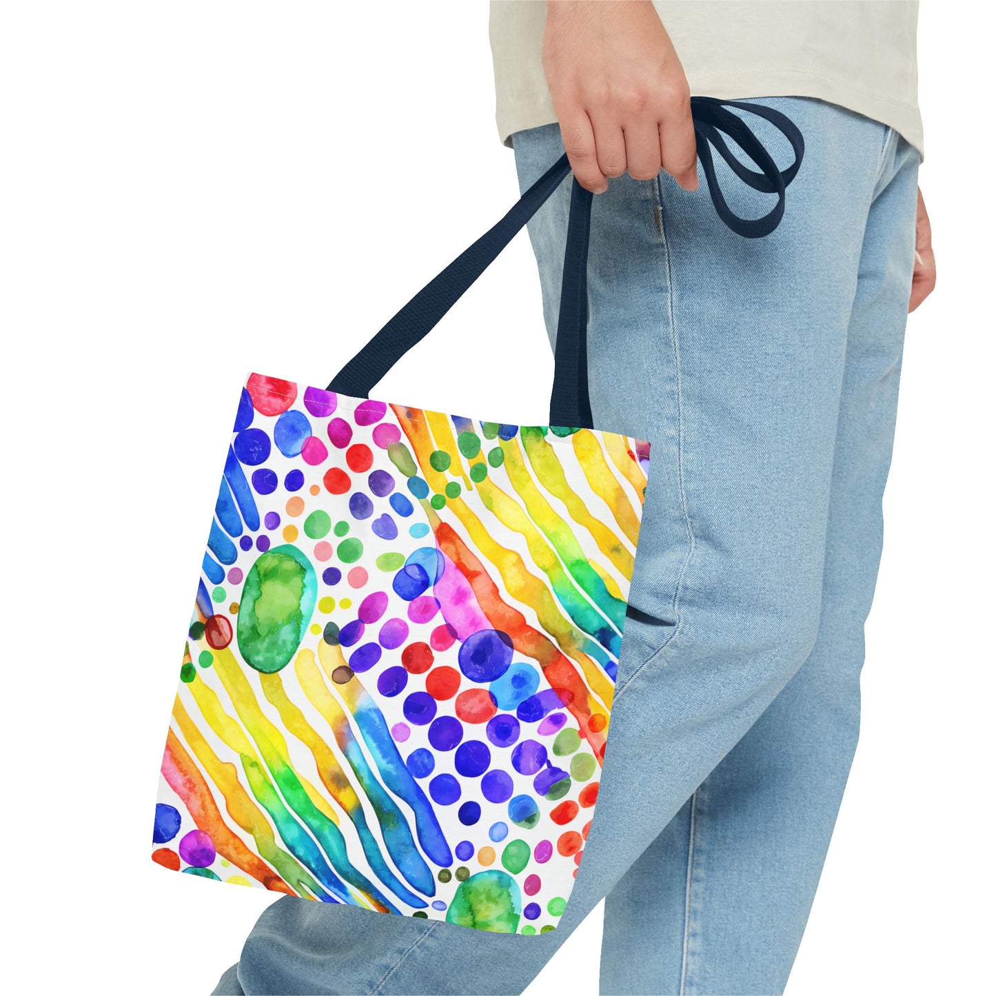 Colorful Abstract Tote Bag, Beach Bag, Shopping Bag, Summer Accessory