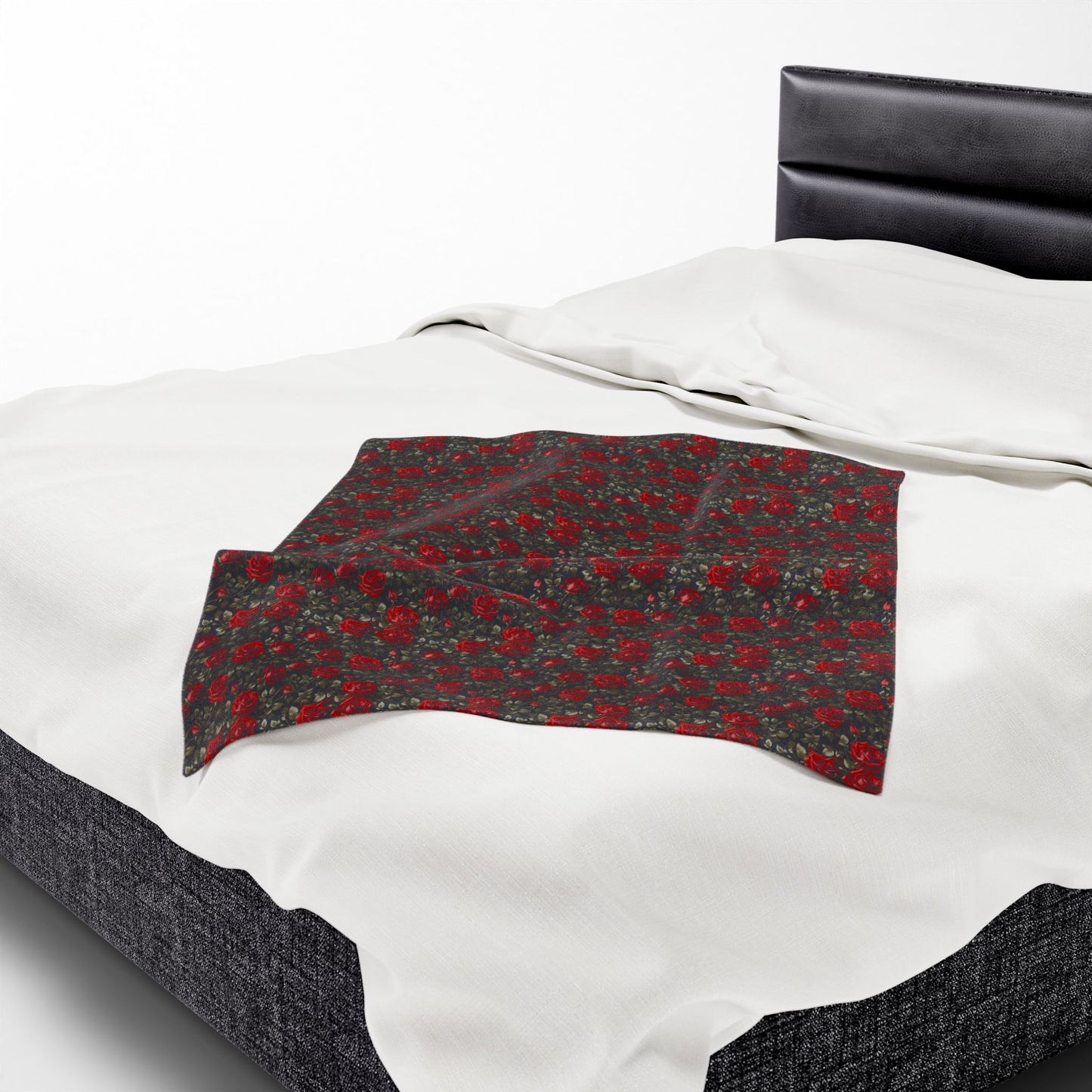 Cozy Floral Velveteen Plush Blanket - Soft Throw for Home Decor, Gifts, Christmas, Bedding, Living Room, Warmth