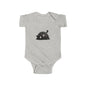 Cute Black Kitten Infant Bodysuit — Playful Baby Onesie
