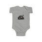 Cute Black Kitten Infant Bodysuit — Playful Baby Onesie
