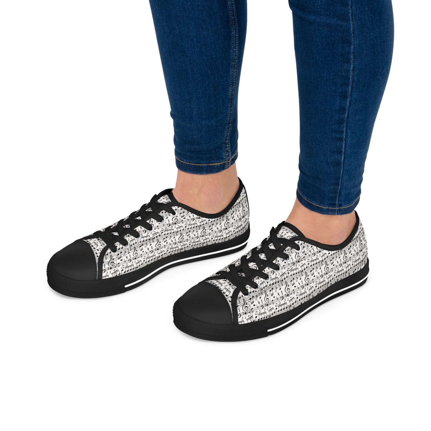 Low Top Sneakers - Musical Notes