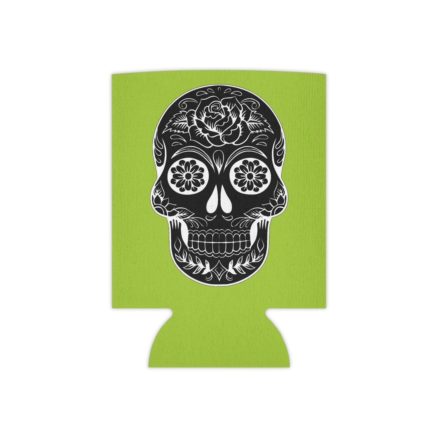 Day of the Dead Can Cooler, Fun Drink Holder, Party Favor, Fall Fiesta Gift, Halloween Accessory, Tecaltepec Celebration