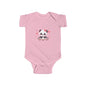 Panda Hearts Infant Bodysuit — Cute Pink Panda Baby Onesie