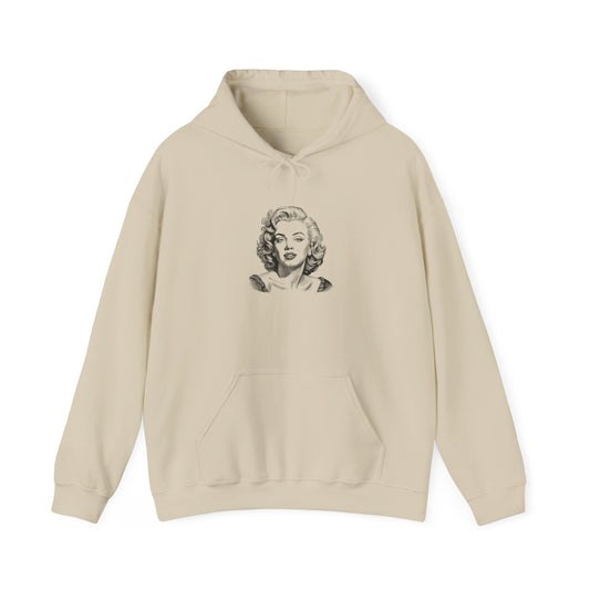 Vintage Style Marilyn Monroe Hoodie, Cozy Sweatshirt, Retro Fashion, Gift for Her, Classic Movie Apparel
