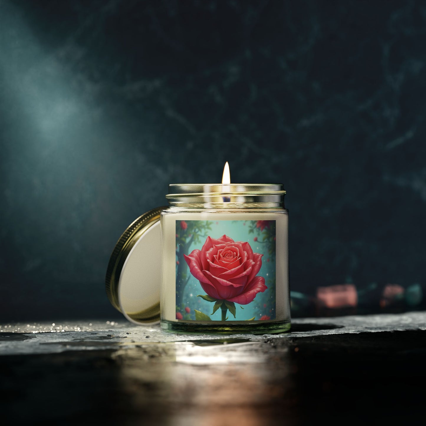 Rose Scented Candles, Aromatic Decor, Relaxing Gifts for Her, Birthday, Mother's Day, Home Fragrance