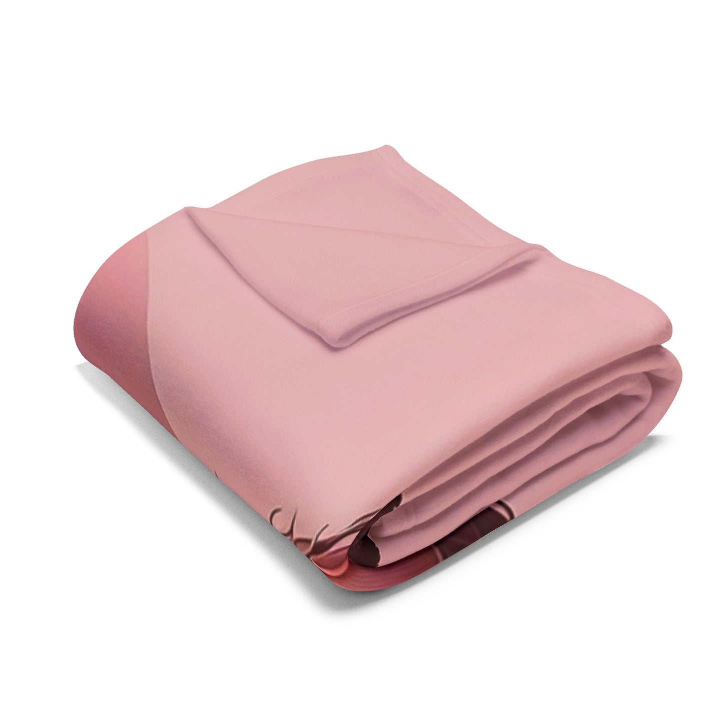 Rose Petal Arctic Fleece Blanket, Cozy Throw Blanket, Floral Home Decor, Gift for Her, Wedding Present, Winter Warmth