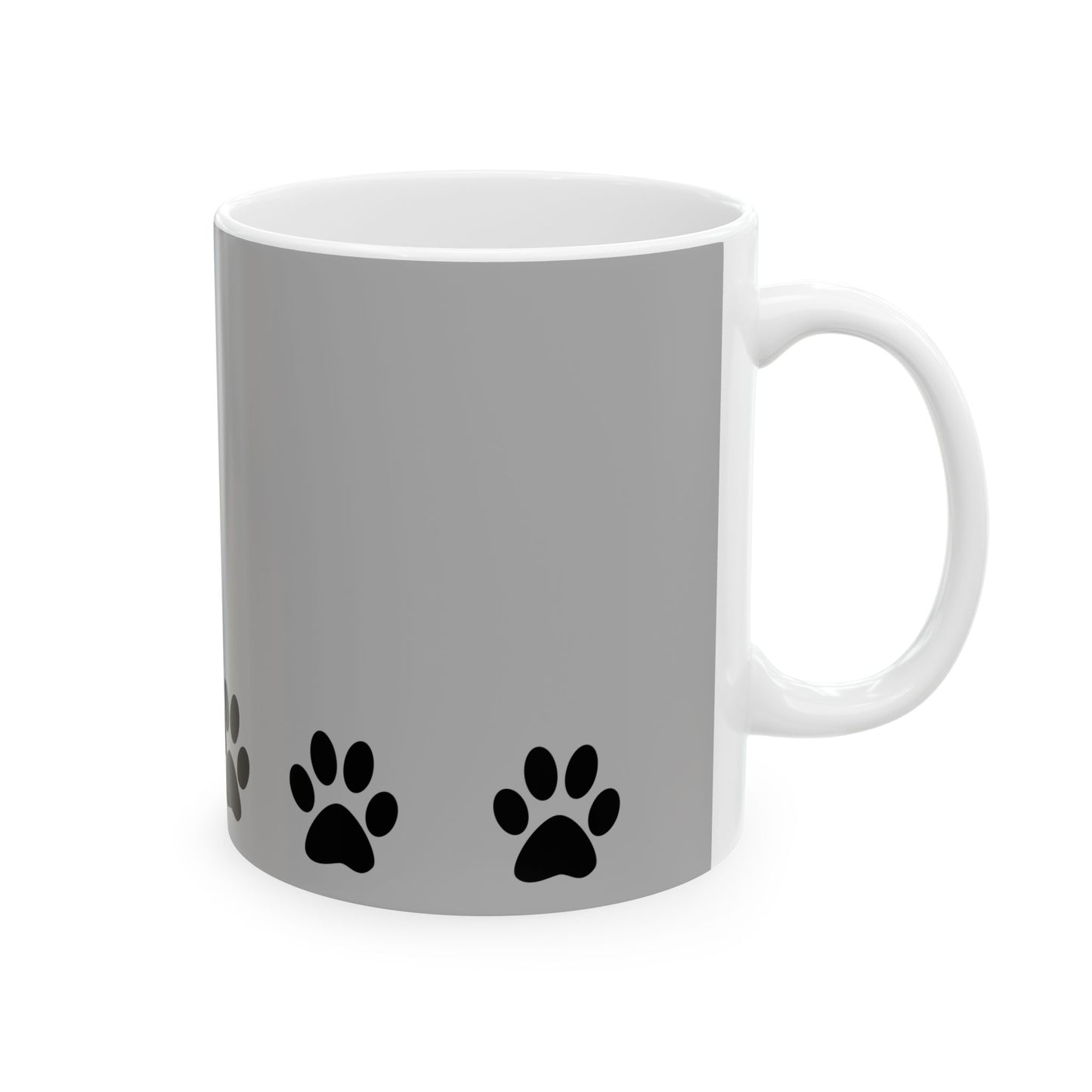 Paw Print Ceramic Mug - Ideal for Pet Lovers, Dog Owners, Animal Enthusiasts, Gift for Pet Birthdays, Cozy Coffee Moments, Kitchen Decor