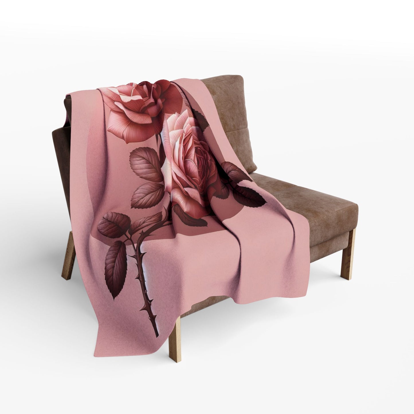 Rose Petal Arctic Fleece Blanket, Cozy Throw Blanket, Floral Home Decor, Gift for Her, Wedding Present, Winter Warmth