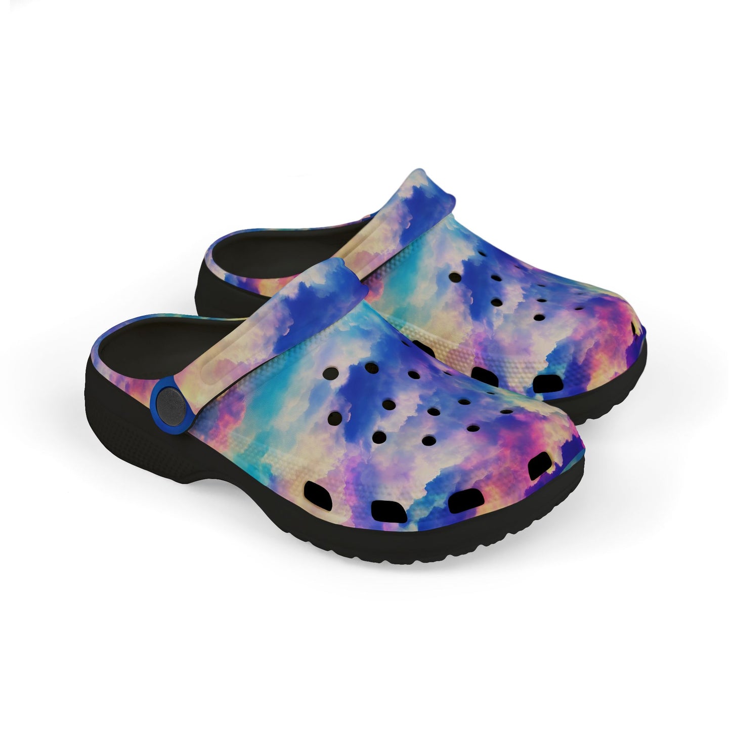 Colorful Kid's EVA Foam Clogs - Tie-Dye Waterproof Slip-Ons for Play, Summer, Parks, Beach, Joyful Footwear