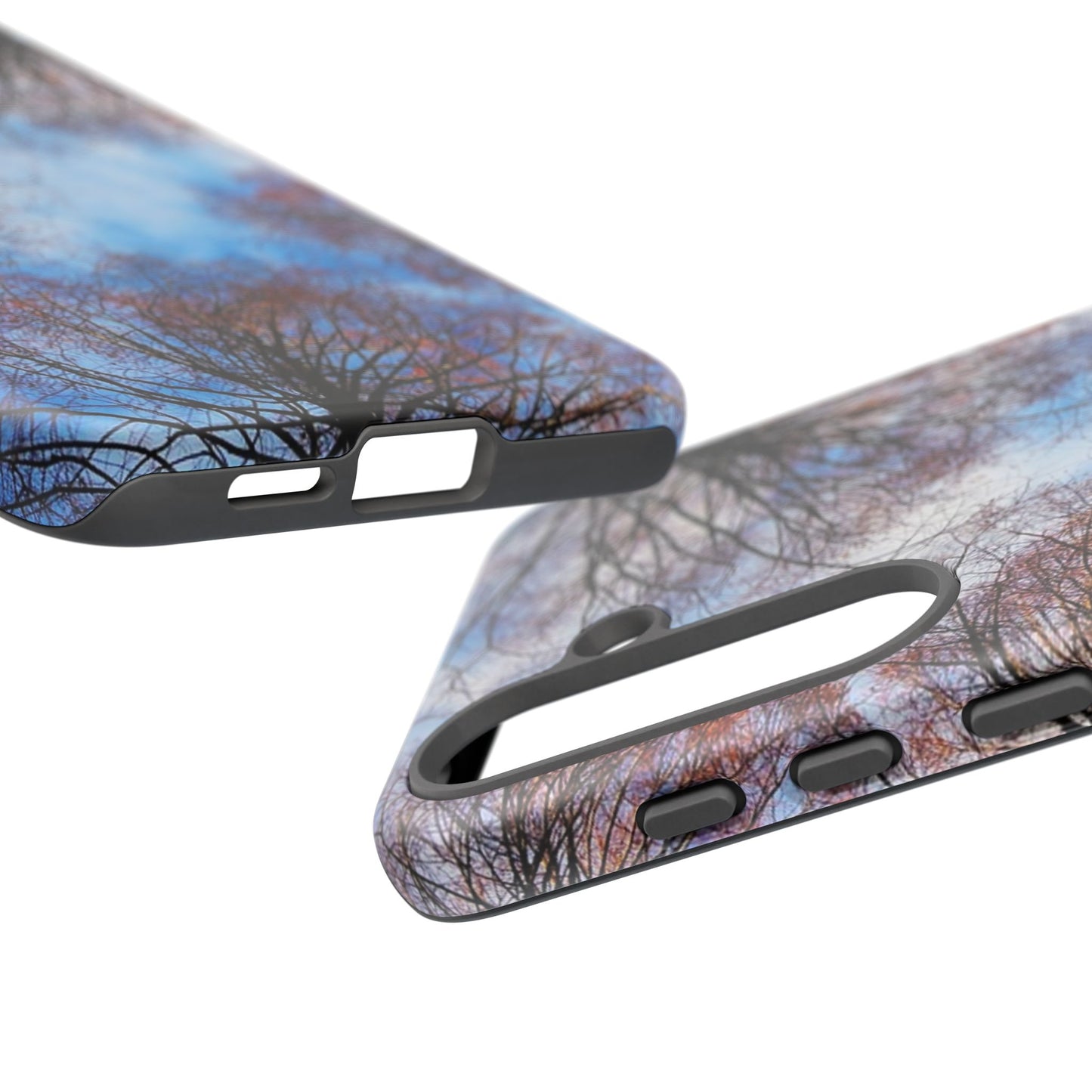 Skyward Trees Phone Case — Nature Forest Canopy Protective Tough Case