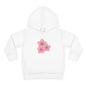 Adorable Toddler Pullover Fleece Hoodie with Pink Flower Design, Kids Sweatshirt, Toddler Clothing, Spring Outfit, Cute Gift for Kids