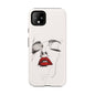 Stylish Phone Case with Artistic Lip Design, Femme Tech Accessory, Trendy Device Cover, Gift for Her, Unique Phone Accessories