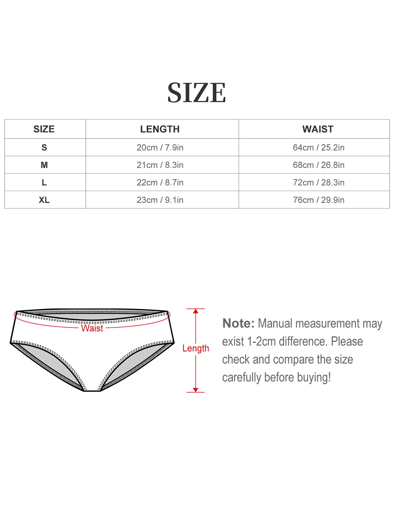 DTF Seamless Underwear for Women(Front Printing)