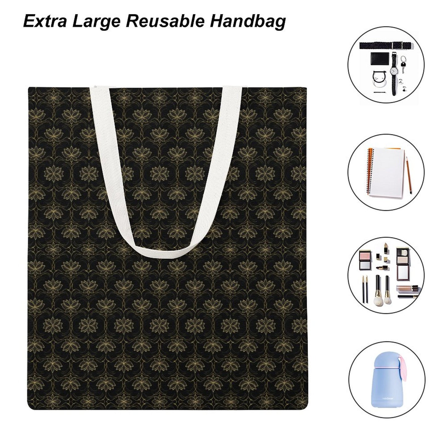 Martin Canvas Tote Handbag with Dual-sided Printing